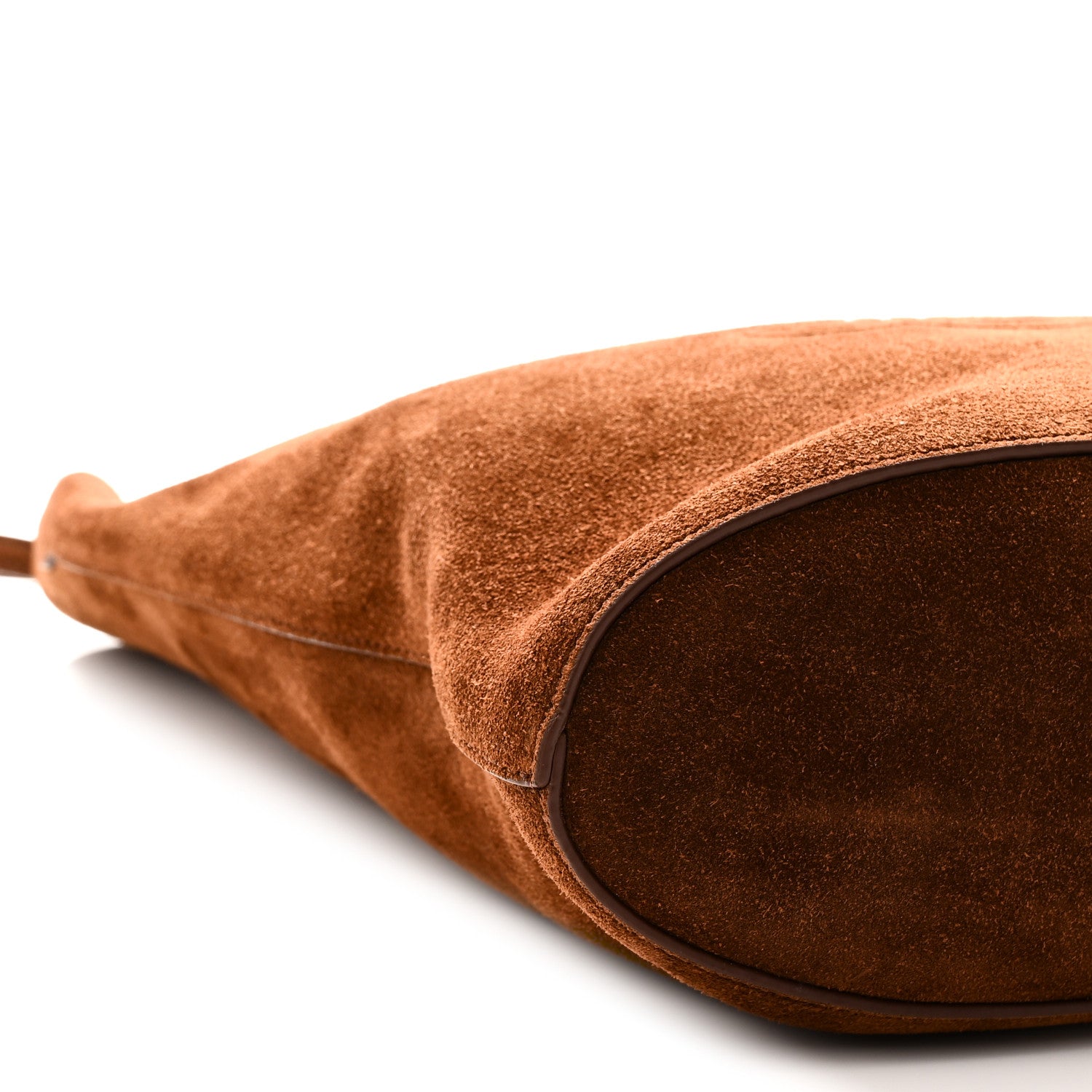 Celine Suede Calfskin Reversible Triomphe Bucket Bag Brown 12 of 15