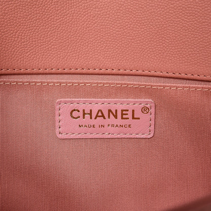 Chanel Caviar Quilted Medium Boy Flap Powder Pink 6 of 11