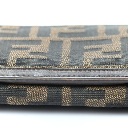 Fendi Zucca Continental Wallet Tobacco 12 of 13