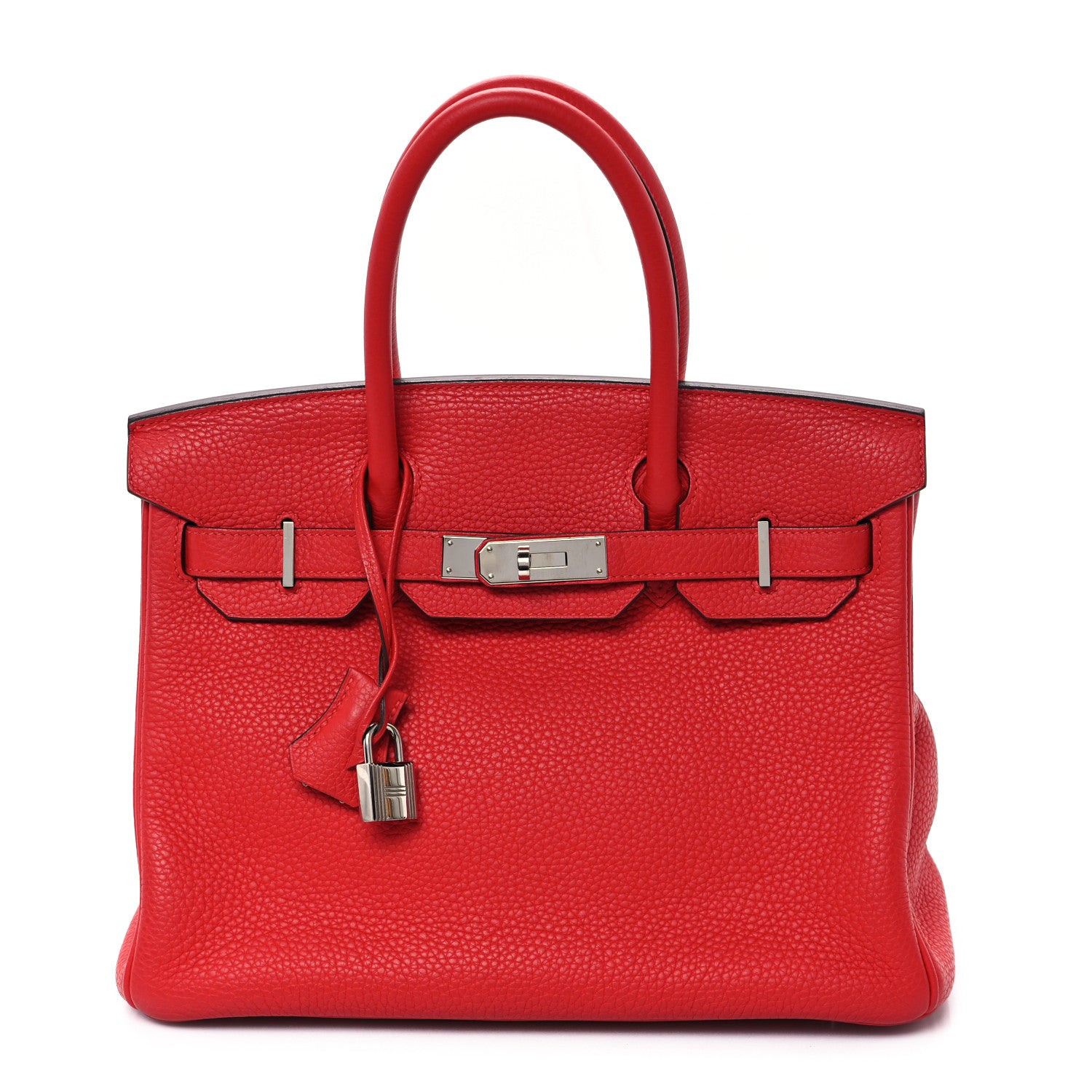 Hermes Taurillon Clemence Birkin 30 Rouge Tomate Rouge Tomate 1 of 13