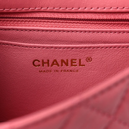 Chanel Aged Calfskin Quilted 2.55 Reissue Mini Flap Pink 5 of 8