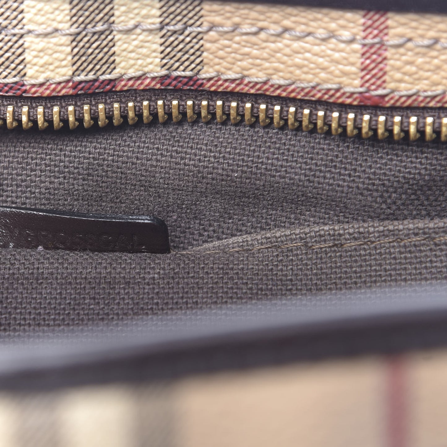 Haymarket Check Medium Regent Tote Chocolate