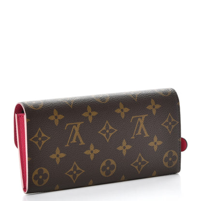 Louis Vuitton Monogram Bloom Flower Emilie Wallet 3 of 8