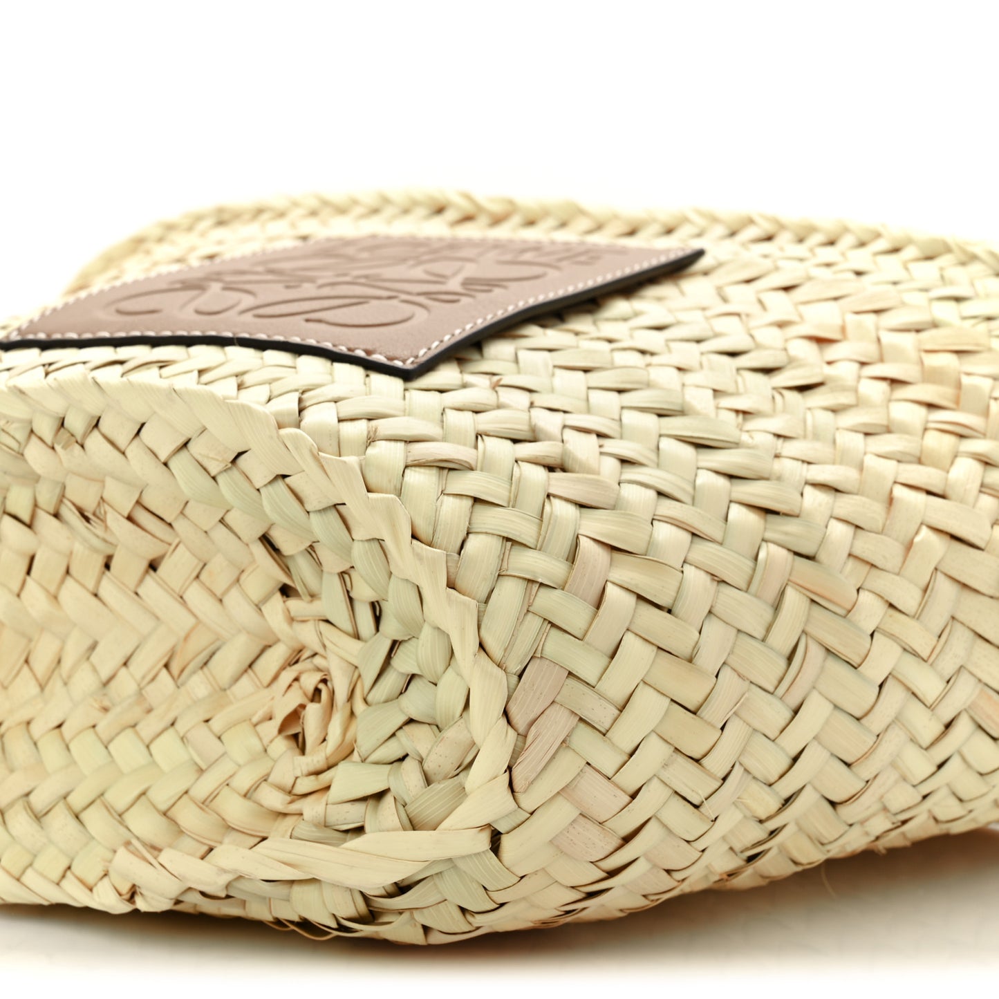Raffia Drawstring Basket Tote Bag Natural Tan