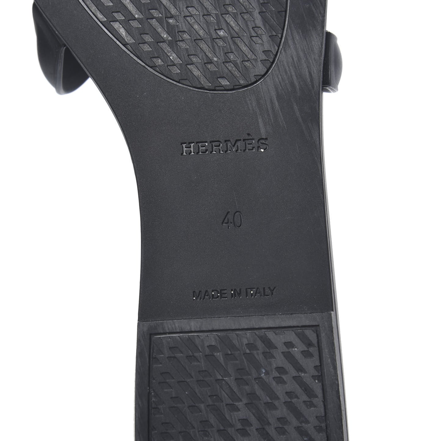Rubber Aloha Sandals 40 Black