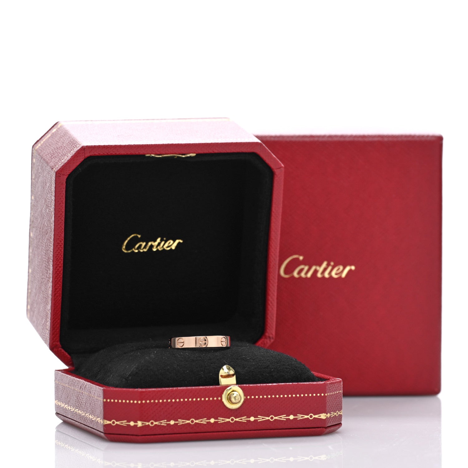 Cartier 18K Pink Gold 3.5mm LOVE Wedding Band Ring 52 6 5 of 5