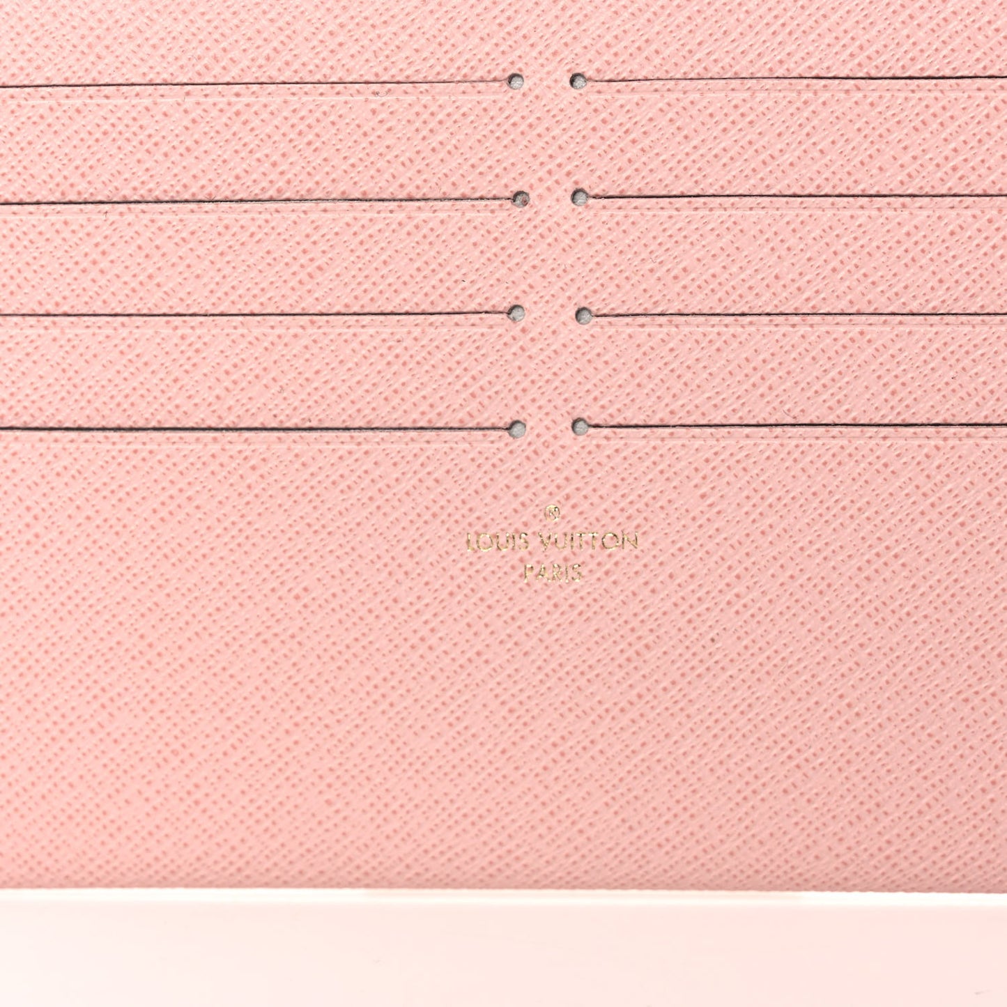 Calfskin Felicie Card Holder Insert Rose Ballerine