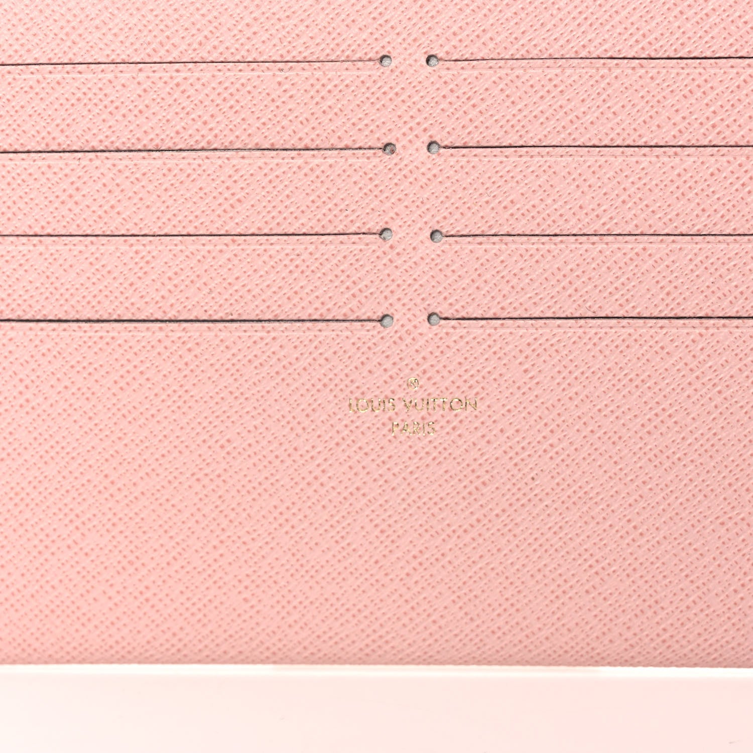 Louis Vuitton Calfskin Felicie Card Holder Insert Rose Ballerine 6 of 7