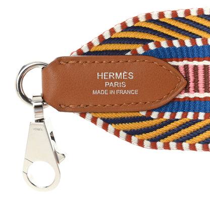 Hermes Toile Swift 50mm Sangle Cavale Shoulder Strap Ambre Rose D'Ete Gold 4 of 5