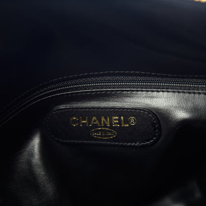 Chanel Calfskin Diamond Stitched Duffle Bag Black 5 of 9