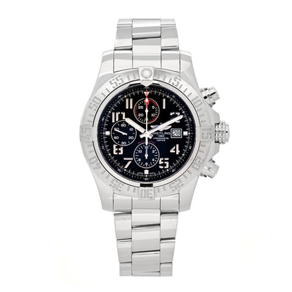 Breitling Stainless Steel 48mm Super Avenger II Automatic Watch Volcano Black A13371 1 of 5
