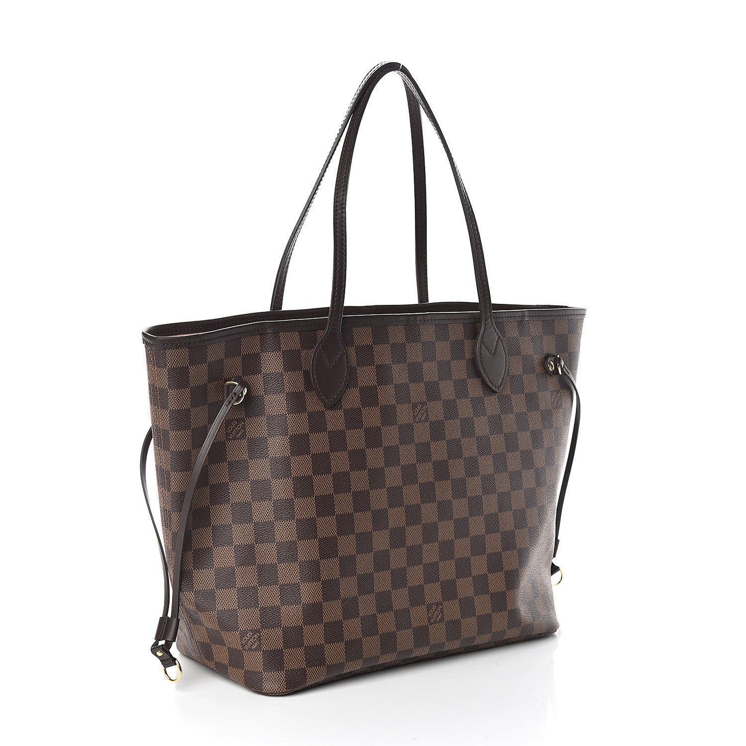 Louis Vuitton Damier Ebene Neo Neverfull MM Rose Ballerine 2 of 10