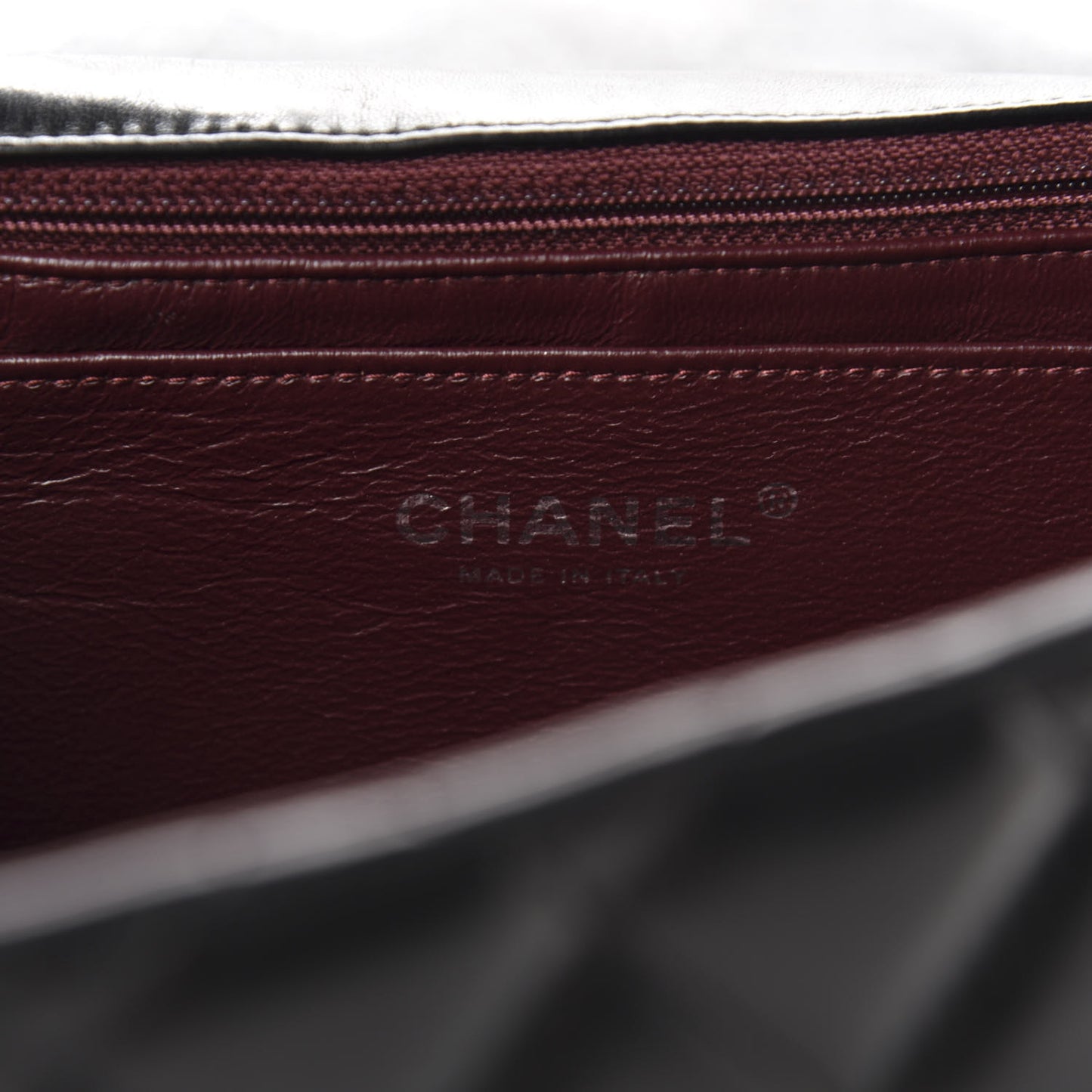 Lambskin Quilted Jumbo Single Flap Black
