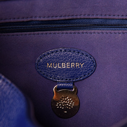Mulberry Classic Grain Medium Lily Flap Neon Blue 6 of 10