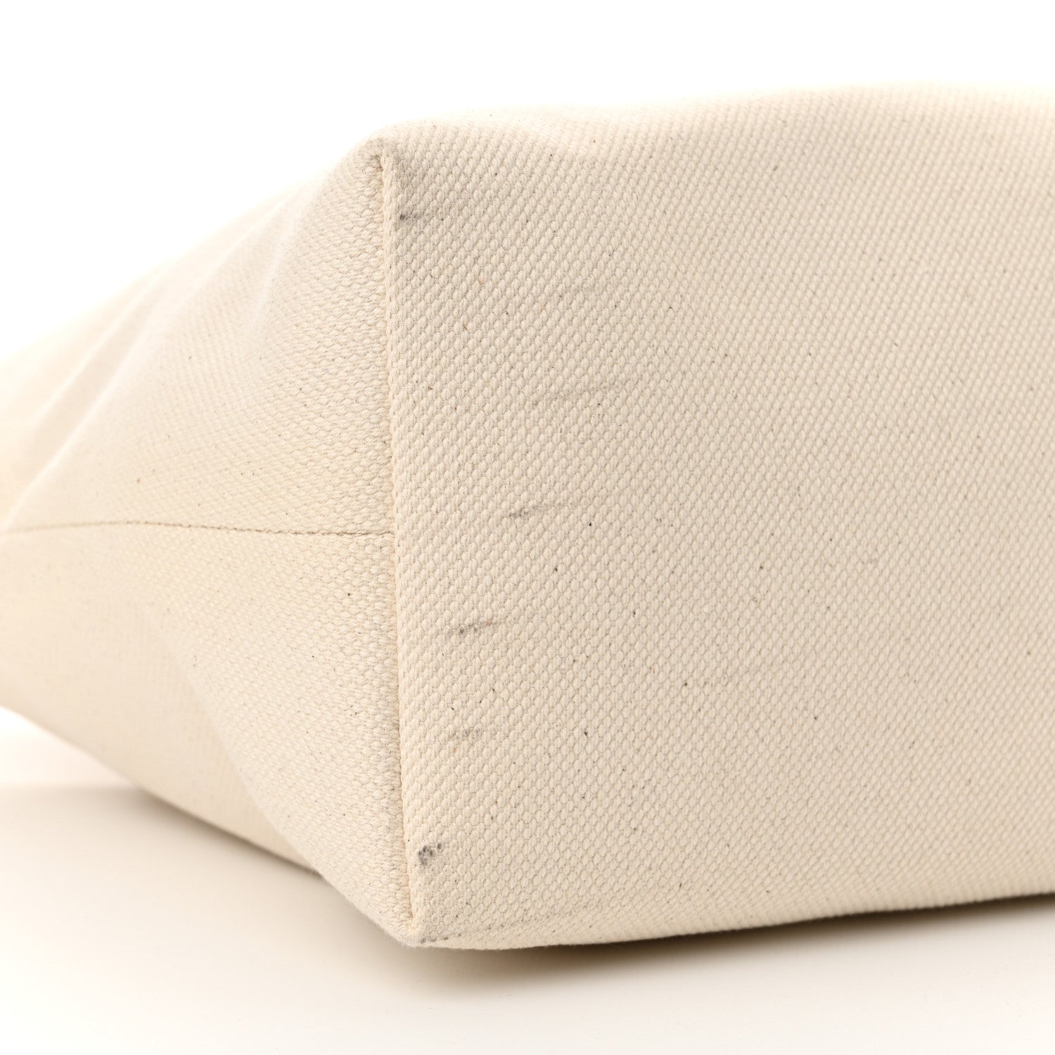 Celine Canvas Calfskin Logo Print Horizontal Cabas Natural Tan 9 of 11