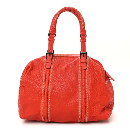 Bottega Veneta Pebbled Lambskin Top Handle Satchel Vesuvio 1 of 9