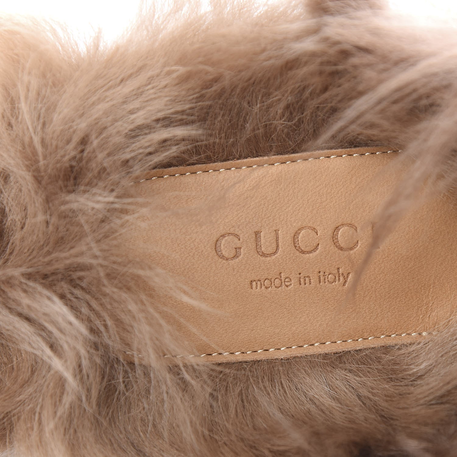 Gucci Velvet Fur Womens Princetown Slippers 40 Black 7 of 8