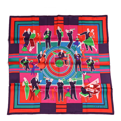 Hermes Silk Original Trocadero Jazz Band Scarf 70 1 of 6