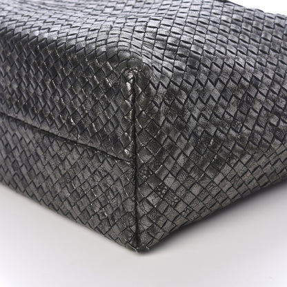 Bottega Veneta Metallic Nappa Intrecciato Medium Moon Cabat 7 of 11