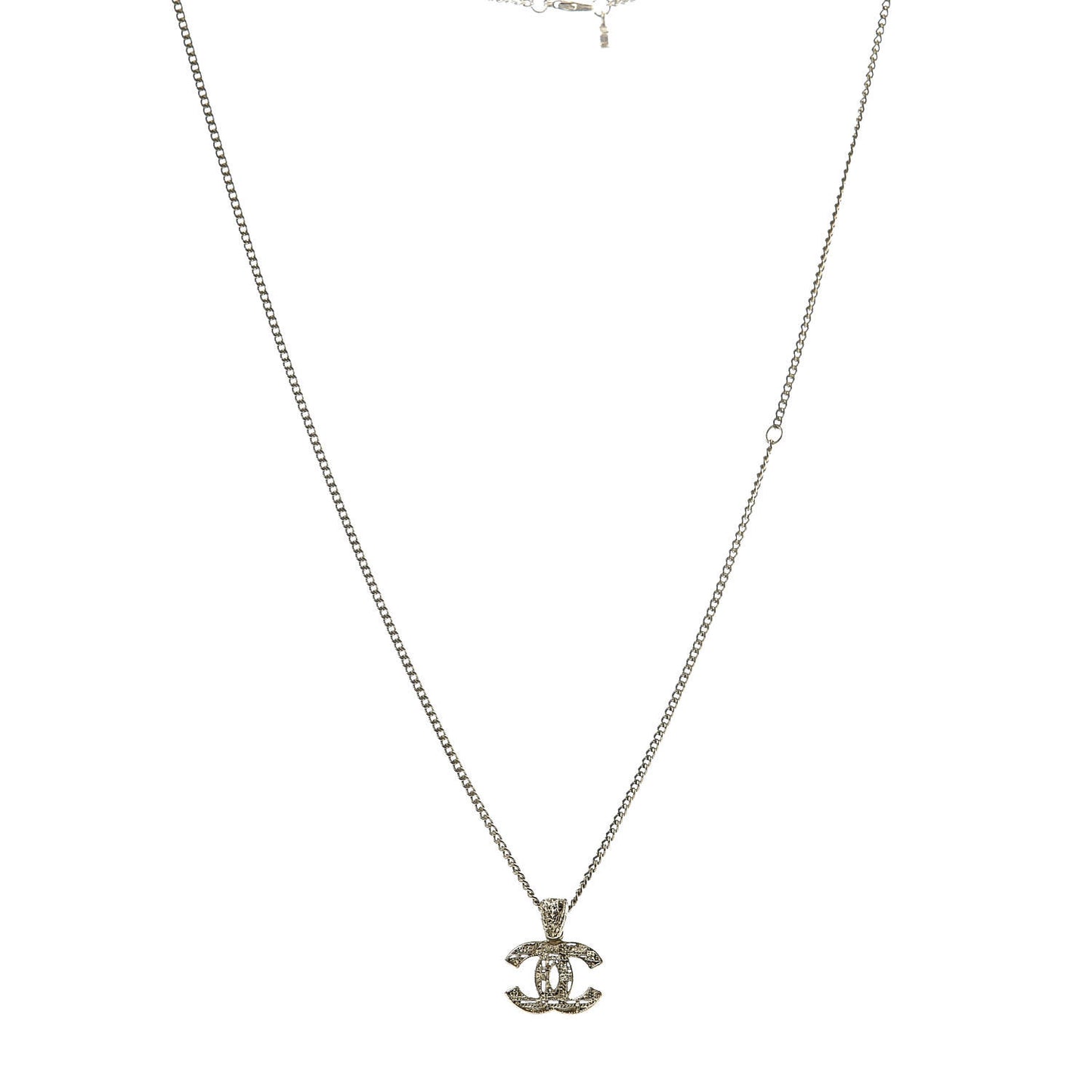 Tweed Effect CC Necklace Gold