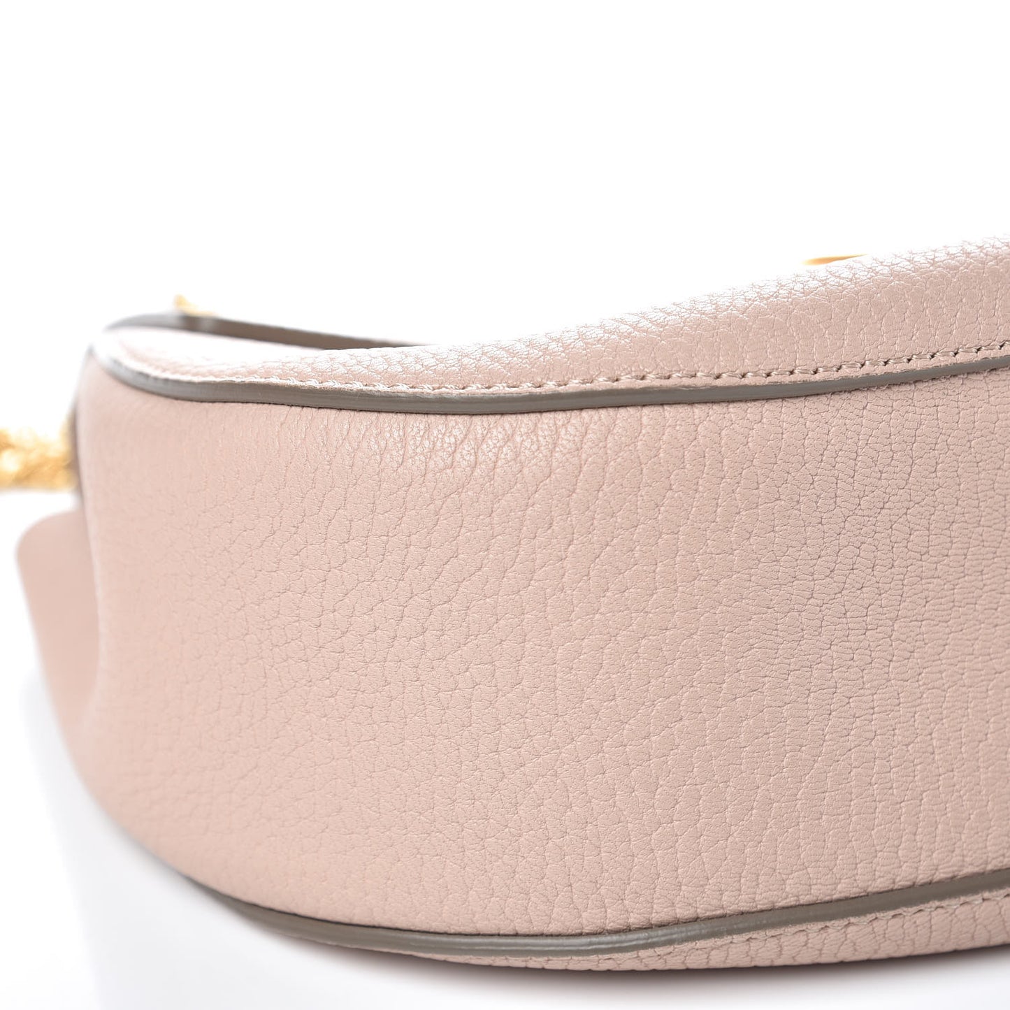Grained Lambskin Drew Shoulder Bag Cement Pink