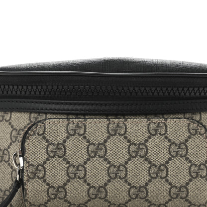 Gucci GG Supreme Monogram Belt Bag Black 8 of 10