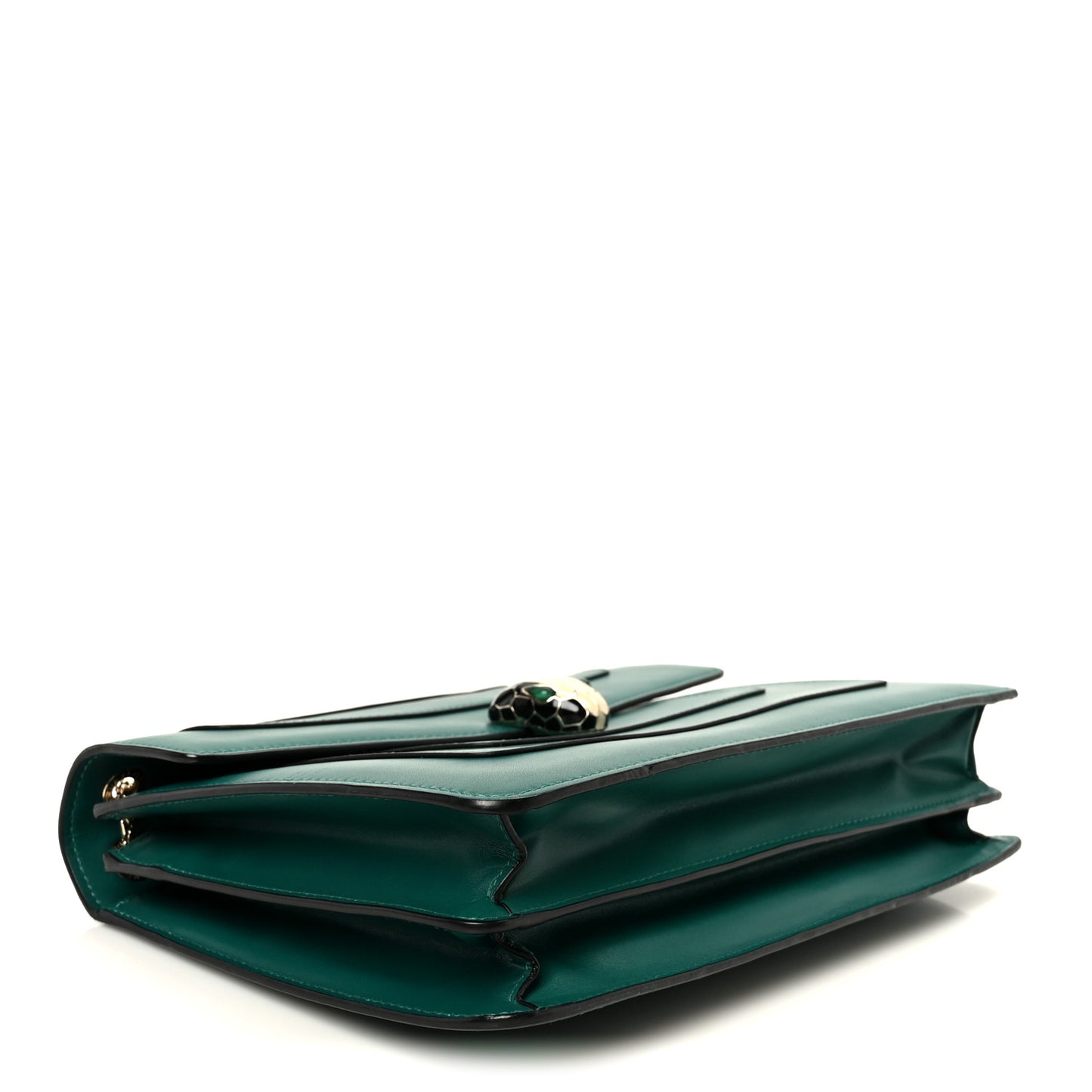 Calfskin Serpenti Forever Shoulder Bag Emerald Green
