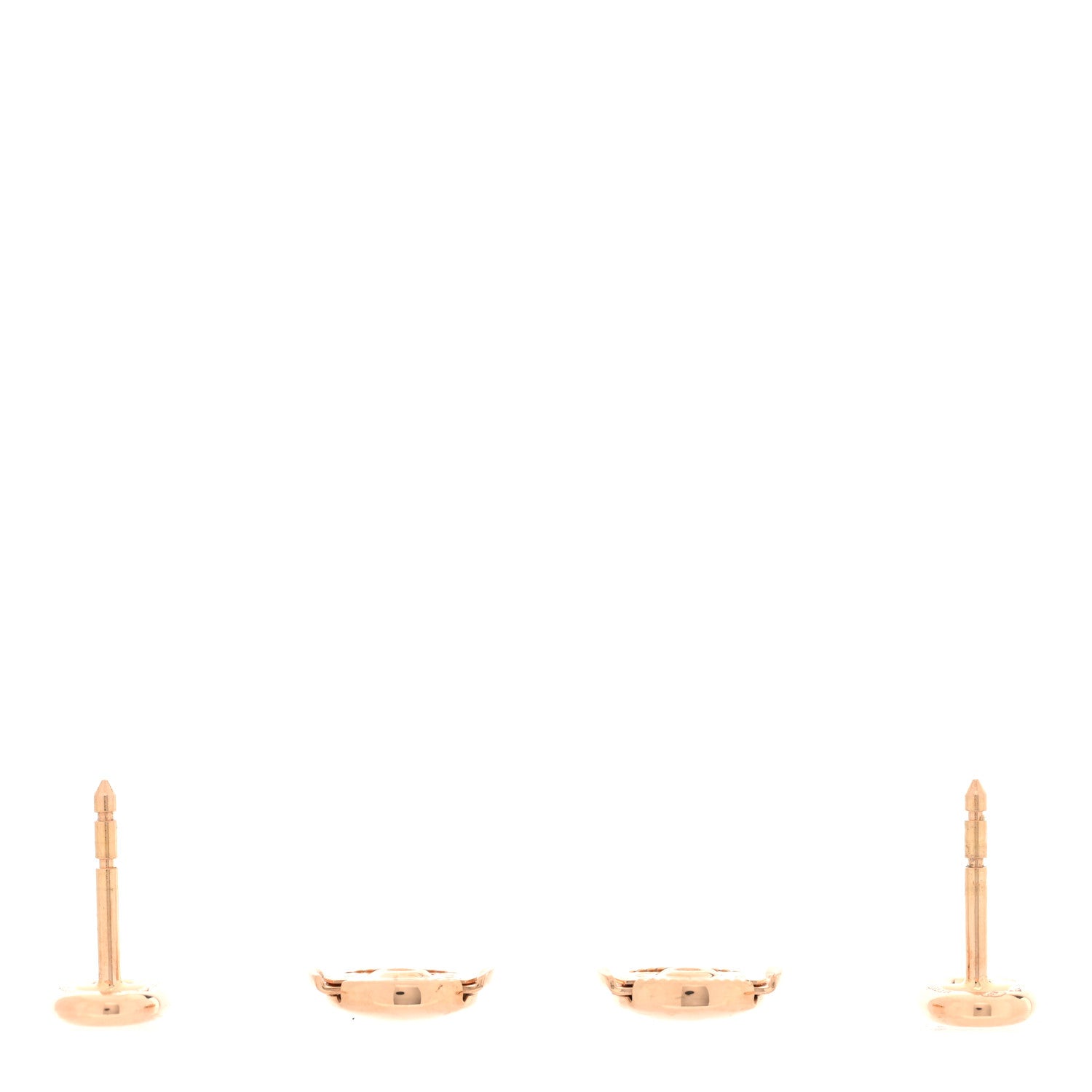 Hermes 18K Rose Gold TPM Farandole Stud Earrings 3 of 5
