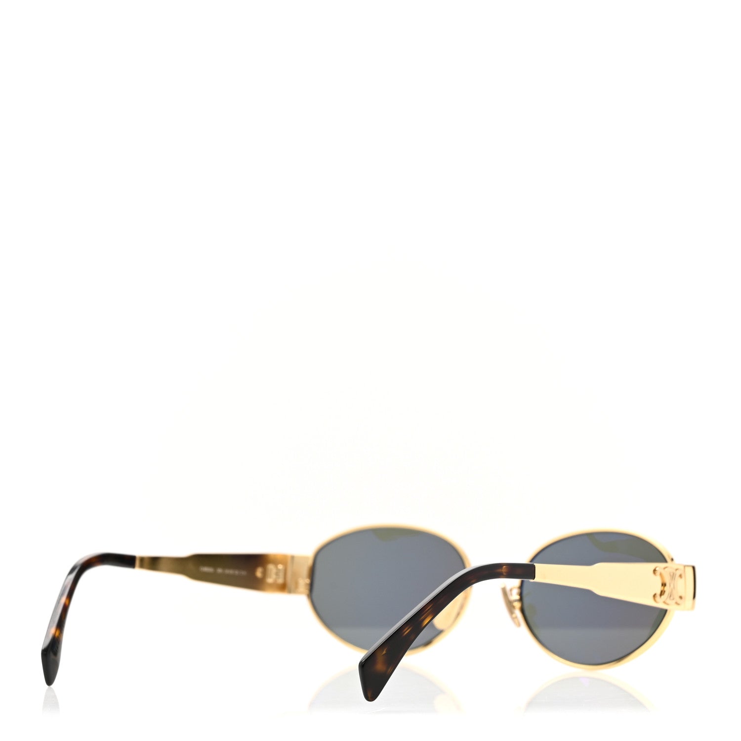 Celine Metal Triomphe 01 Sunglasses CL40235U Gold Green 4 of 7
