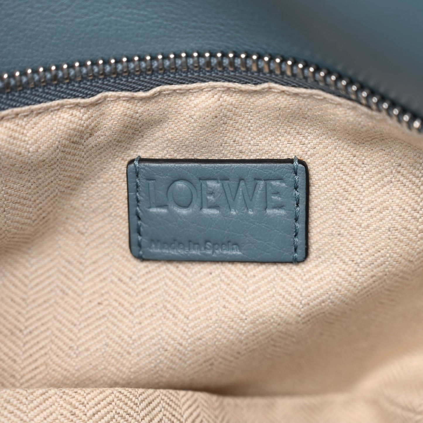 Calfskin Medium Puzzle Bag Stone Blue