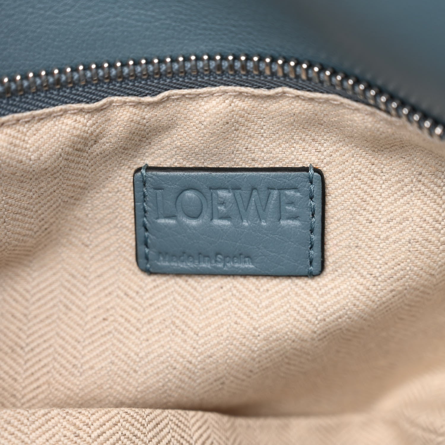 Loewe Calfskin Medium Puzzle Bag Stone Blue 6 of 11