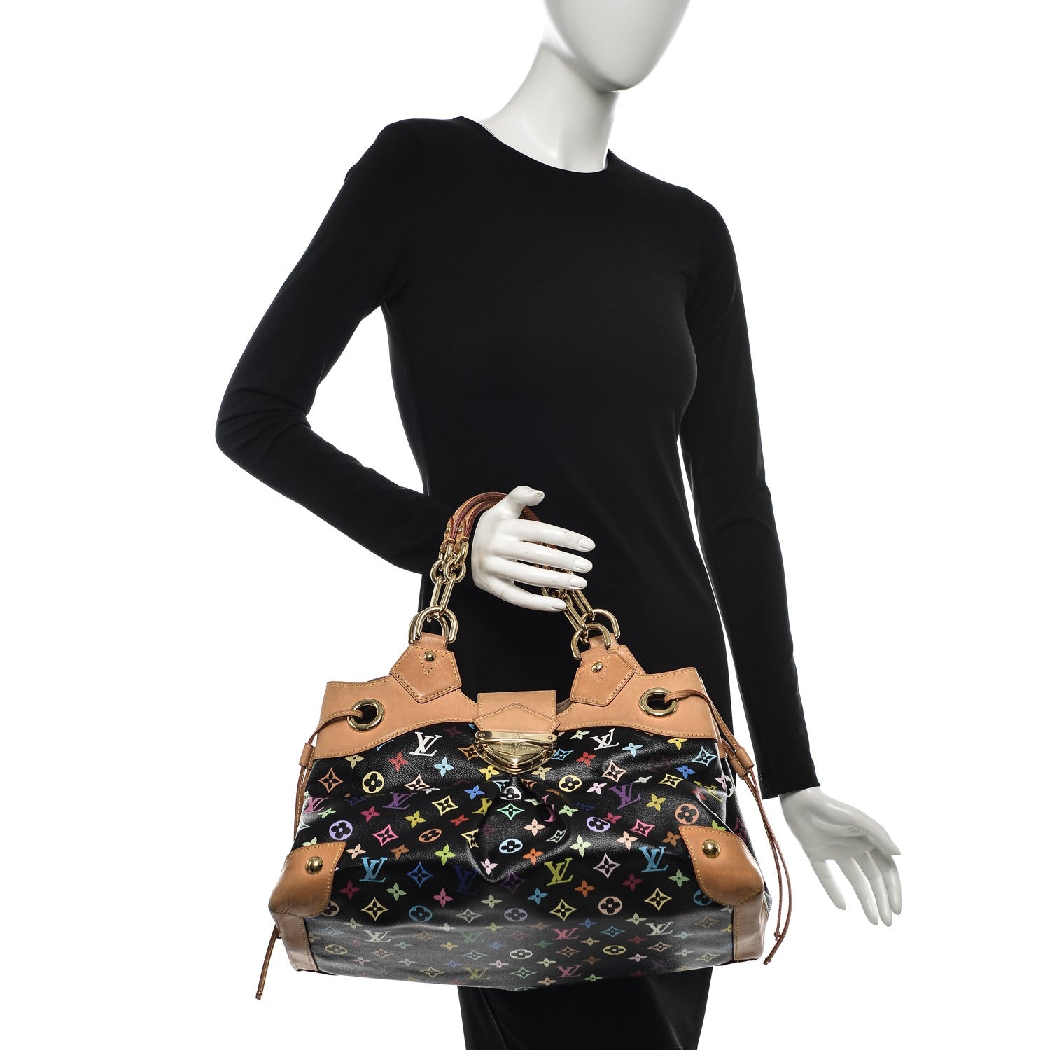 Louis Vuitton Monogram Multicolor Ursula Black 2 of 11