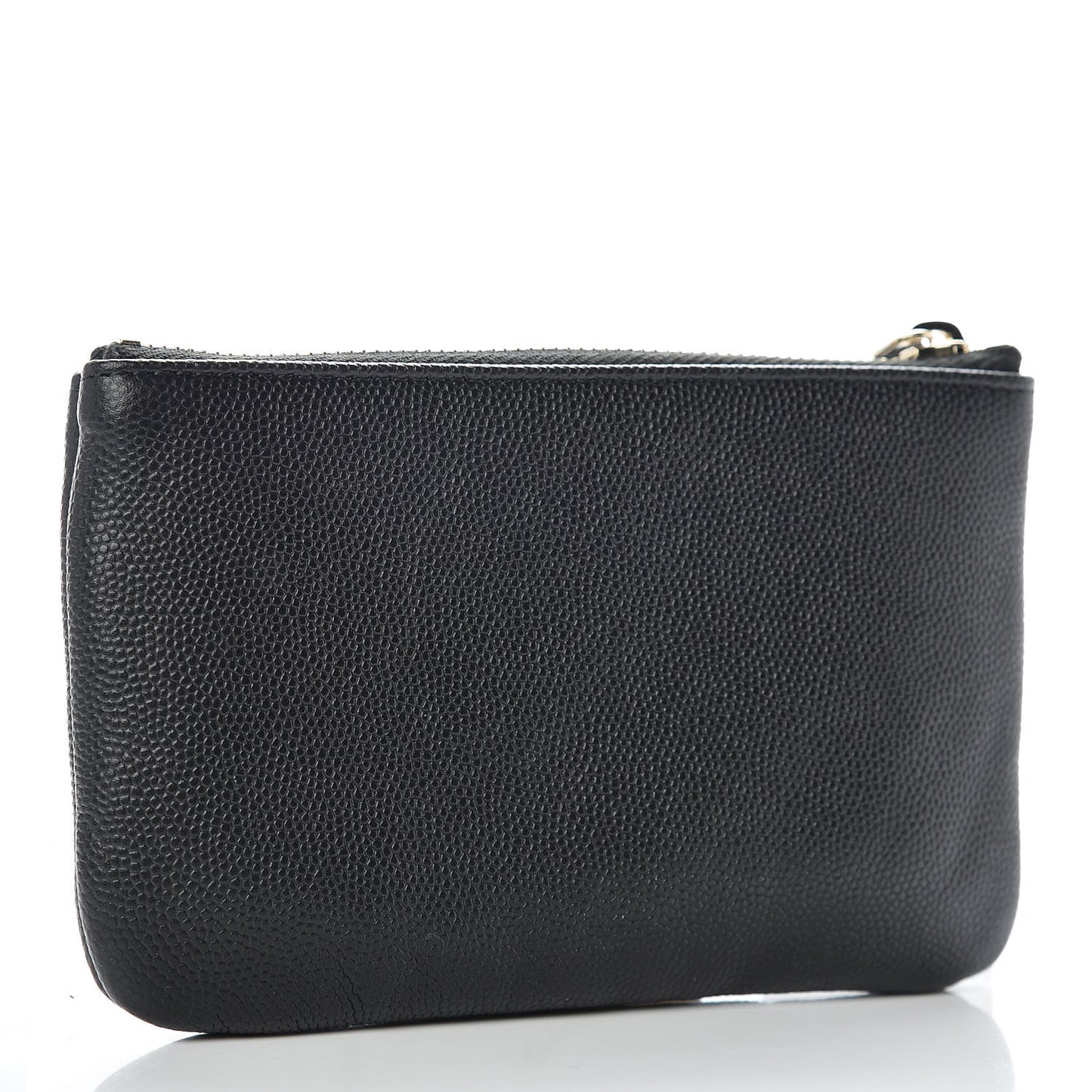 Caviar Studded Deauville Cosmetic Pouch Black
