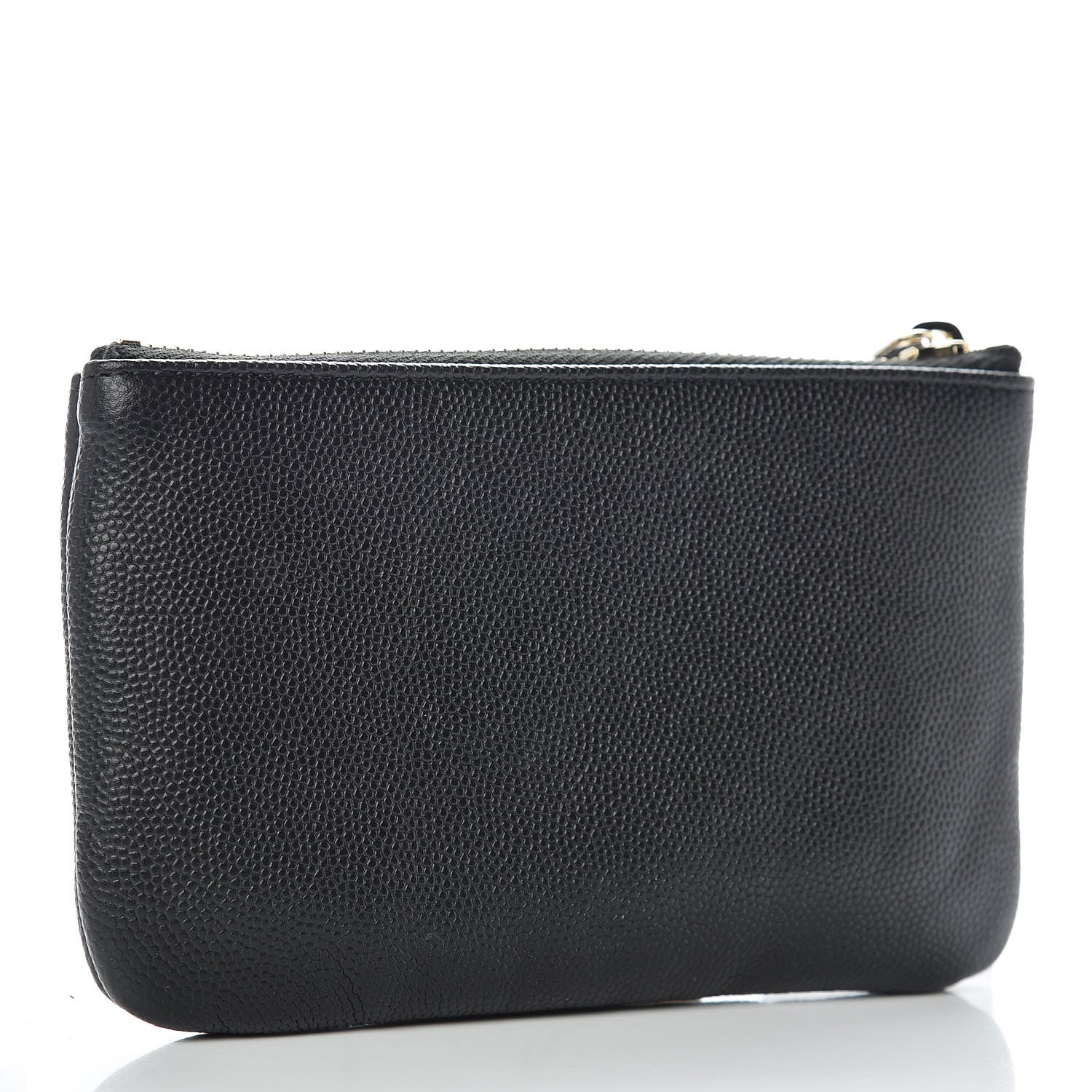 Chanel Caviar Studded Deauville Cosmetic Pouch Black 3 of 10