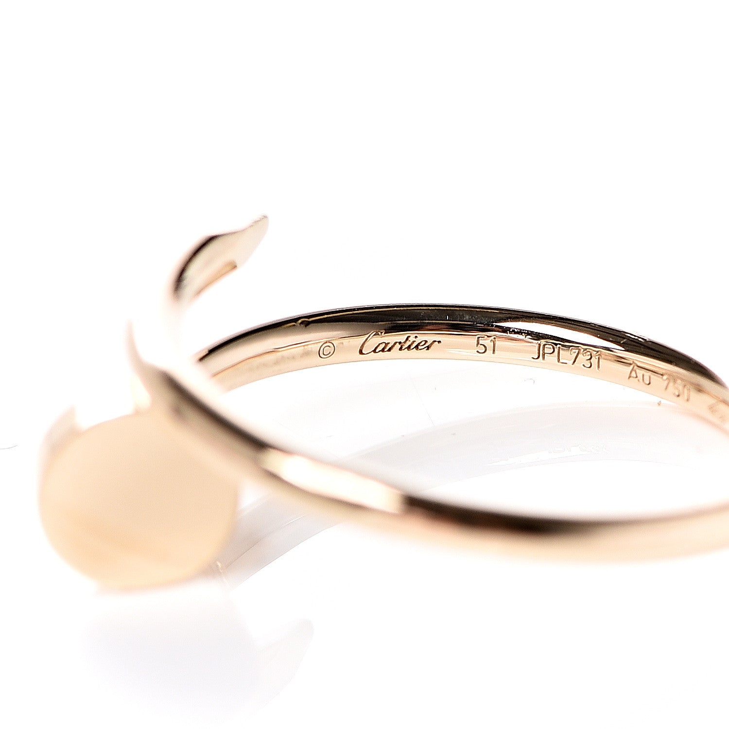 Cartier 18K Yellow Gold Small Juste Un Clou Ring 51 5.75 5 of 7