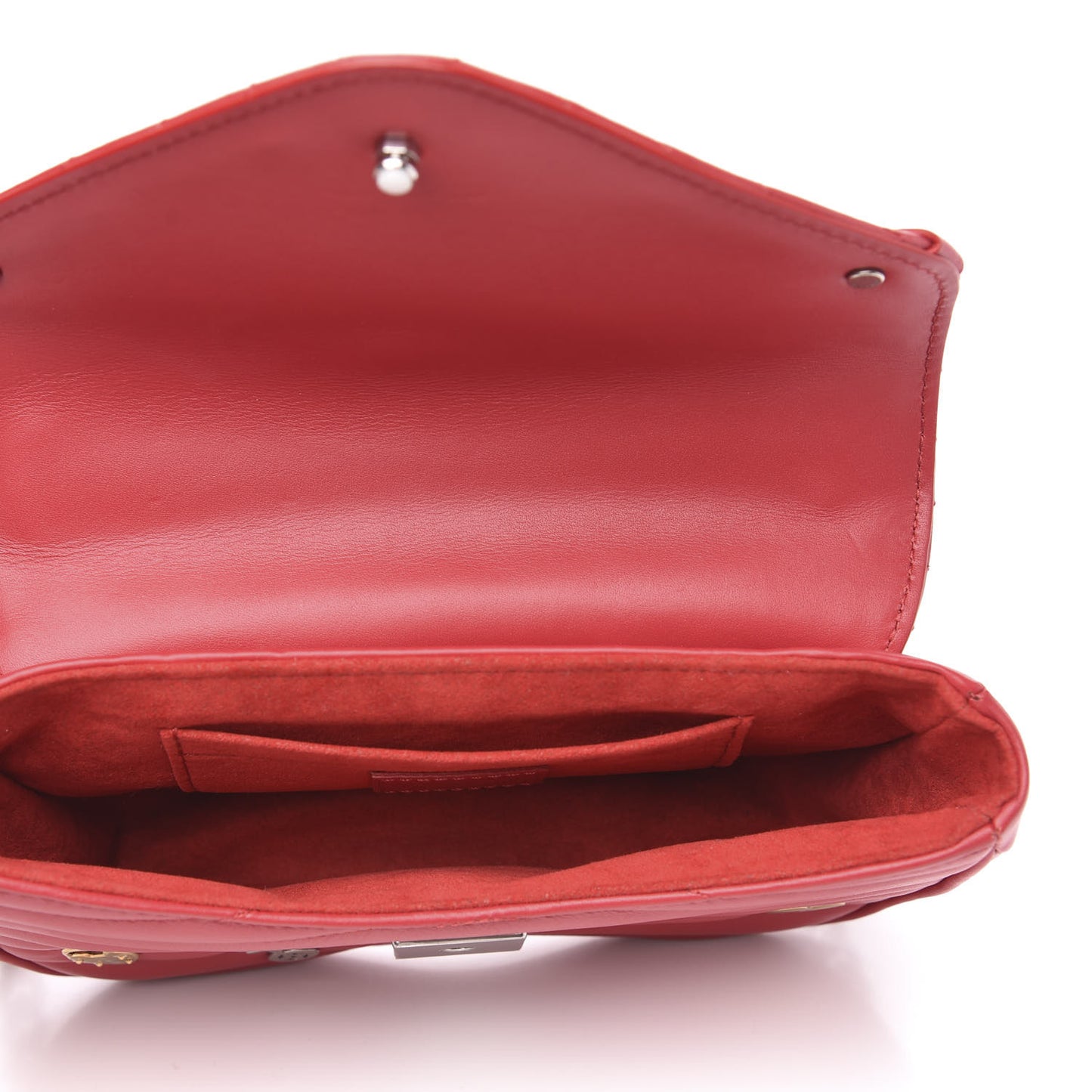 Calfskin Love Lock New Wave Chain MM Scarlet