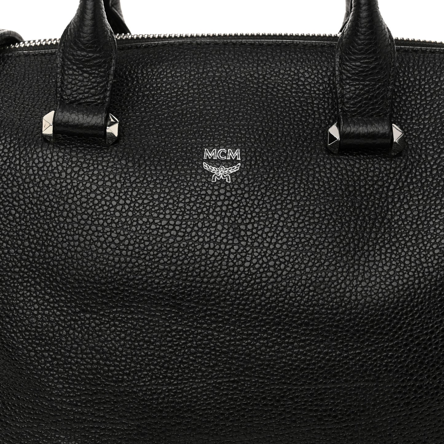 Grained Calfskin Medium Ella Boston Black