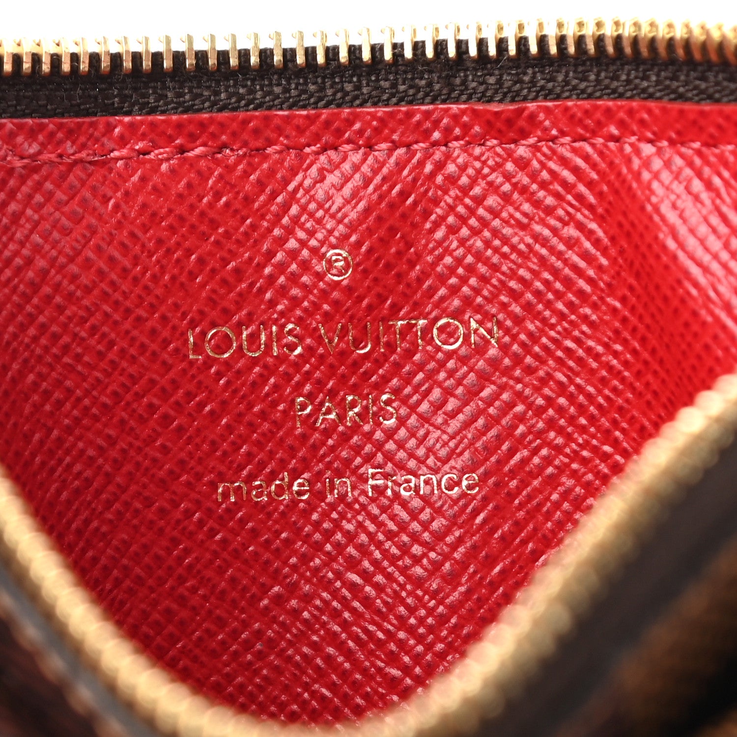 Louis Vuitton Damier Ebene Recto Verso Card Holder Red 6 of 7