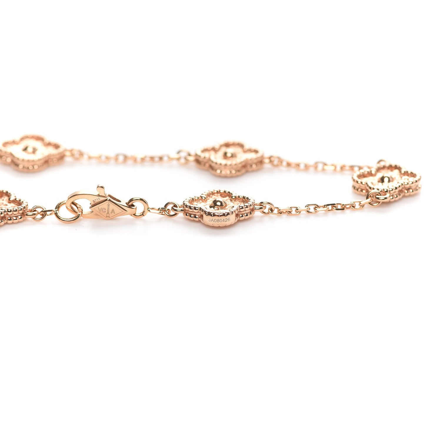 18K Rose Gold 6 Motifs Sweet Alhambra Bracelet