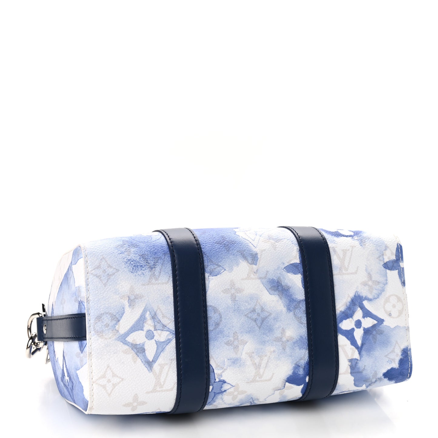 Monogram Watercolor City Keepall Blue Blue