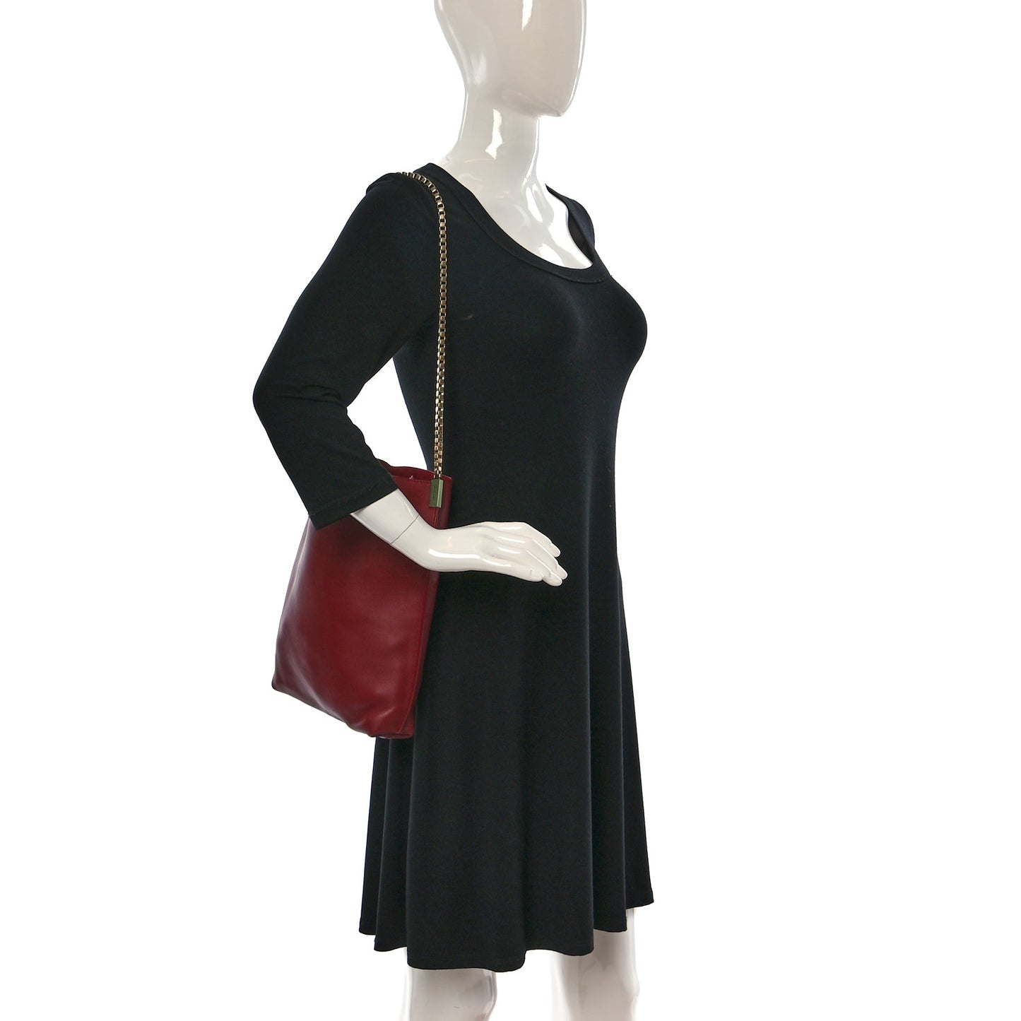 Smooth Calfskin Small Suzanne Hobo Red