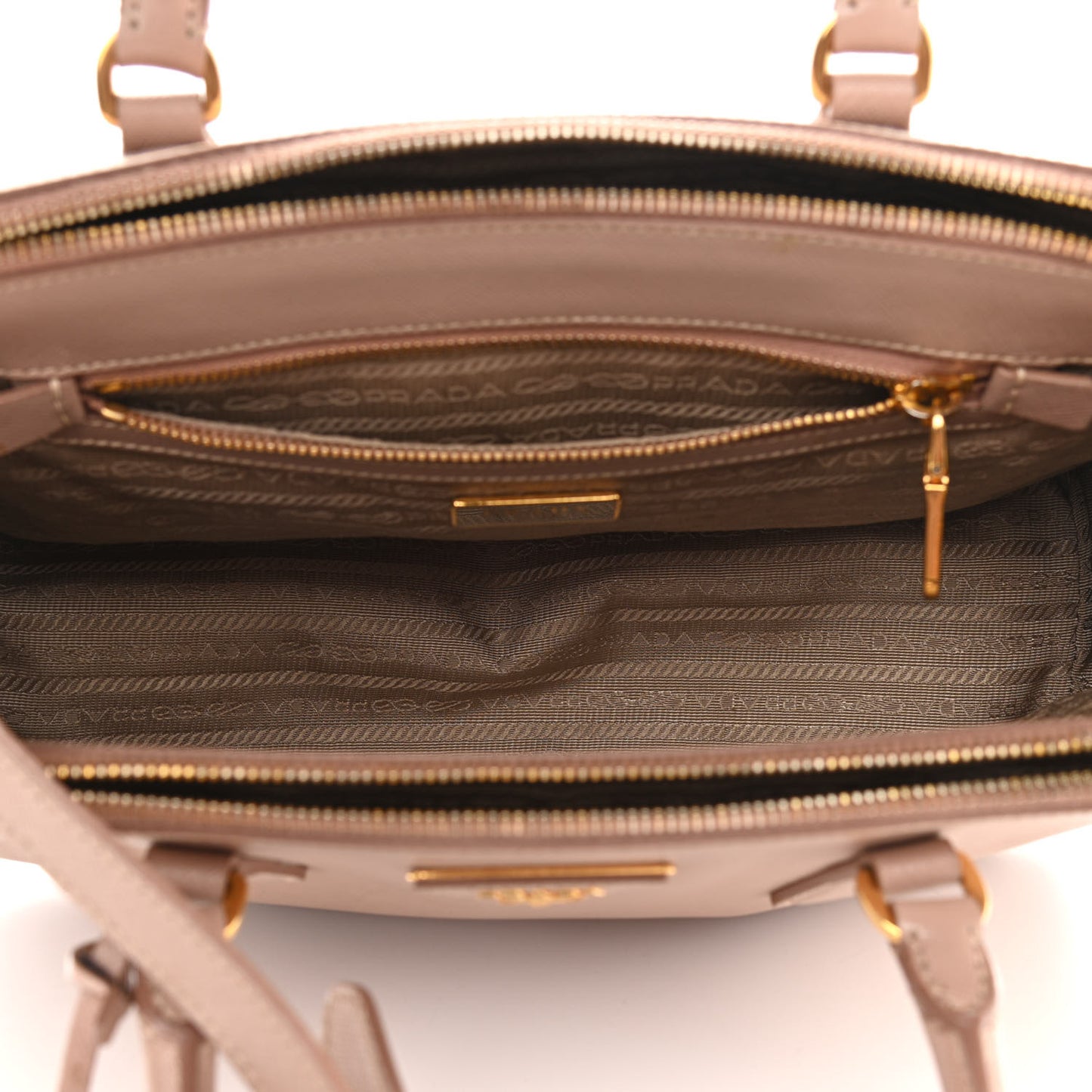 Saffiano Small Galleria Double Zip Tote Cammeo