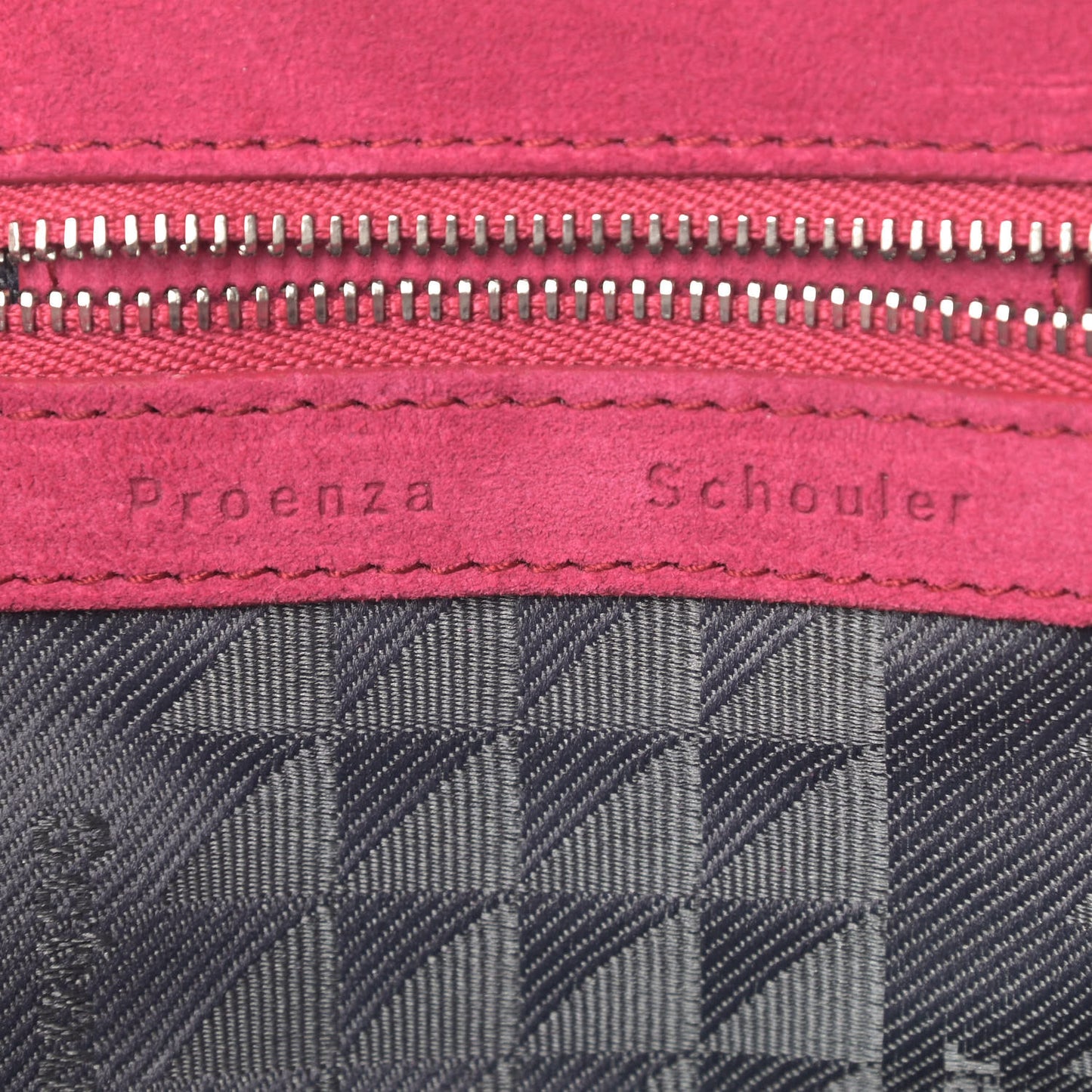 Suede Tiny PS1 Fringe Satchel Raspberry