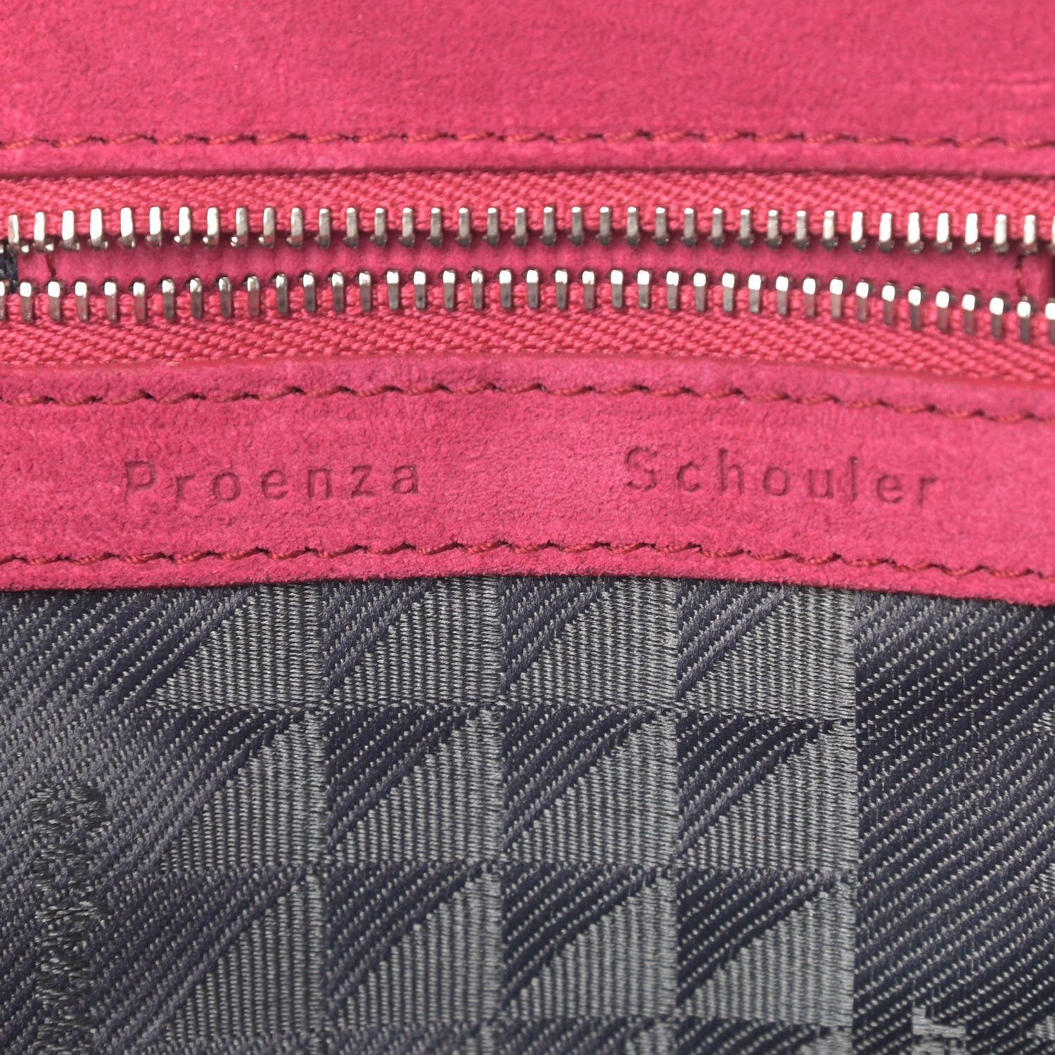 Proenza Schouler Suede Tiny PS1 Fringe Satchel Raspberry 8 of 10
