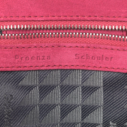 Proenza Schouler Suede Tiny PS1 Fringe Satchel Raspberry 8 of 10