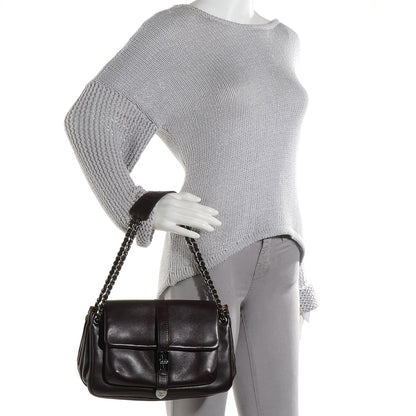 Chanel Caviar Mademoiselle Lock Accordion Flap Brown 2 of 7
