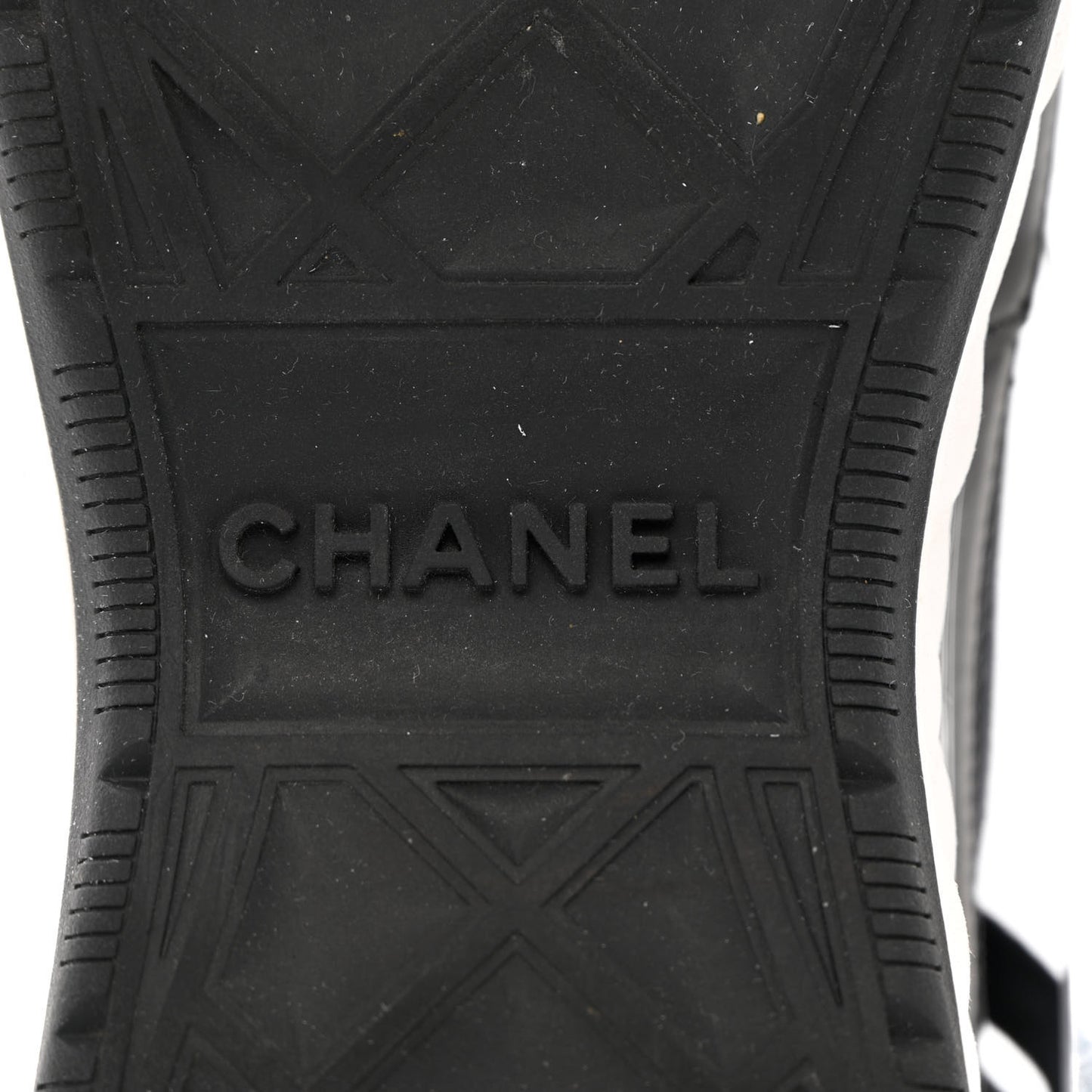 Velvet Calfskin Mixed Fibers CC Sneakers 40 Black