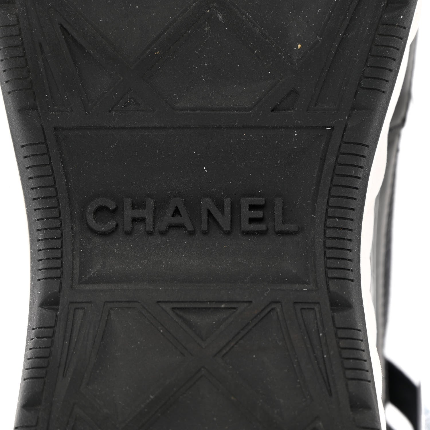 Chanel Velvet Calfskin Mixed Fibers CC Sneakers 40 Black 8 of 12