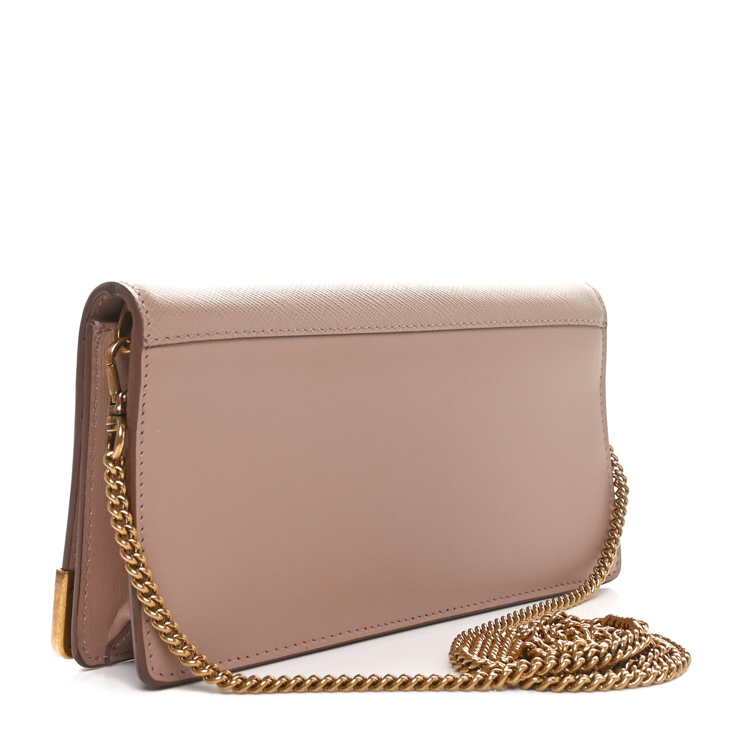City Calfskin Cahier Astrology Chain Wallet Cipria