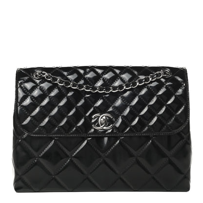 Chanel Vinyl Quilted In the Business Flap Bag Black 1 of 14